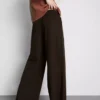 Cozy wide-leg cotton-blend joggers Cozy wide-leg cotton-blend joggers