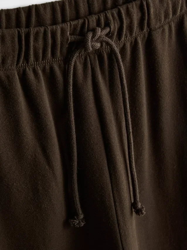 Cozy wide-leg cotton-blend joggers Cozy wide-leg cotton-blend joggers