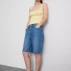 Crepe square-neck corset top Crepe square-neck corset top