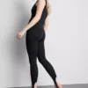 Crepe stirrup leggings