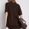 Crew neck longline tee Crew neck longline tee
