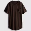 Crew neck longline tee Crew neck longline tee