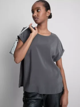 Crew neck roll sleeve tee Crew neck roll sleeve tee