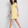 Crinkle cap-sleeve mini dress Crinkle cap-sleeve mini dress