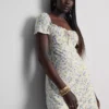 Crinkle cap-sleeve mini dress Crinkle cap-sleeve mini dress