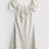 Crinkle cap-sleeve mini dress Crinkle cap-sleeve mini dress