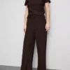 Crinkle straight-leg drawstring pants Crinkle straight-leg drawstring pants