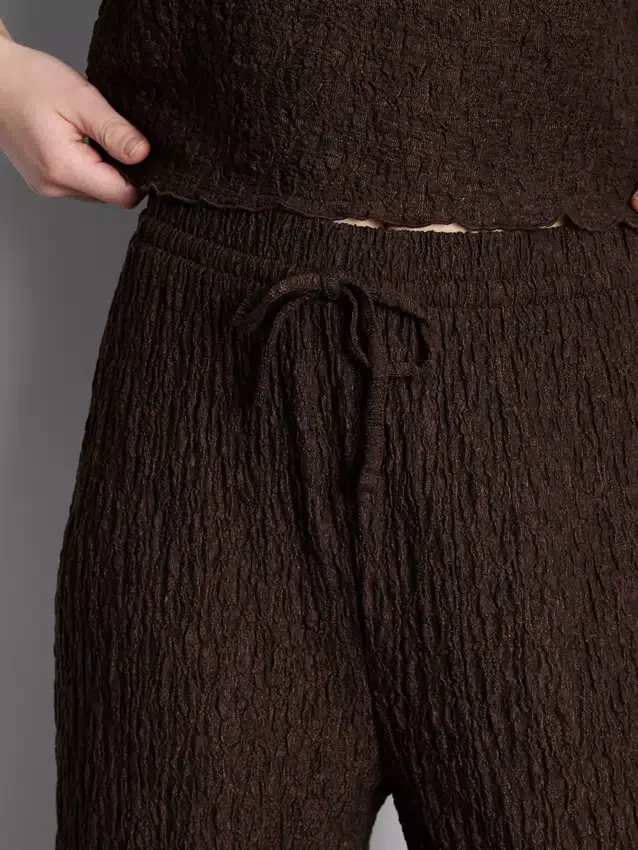 Crinkle straight-leg drawstring pants Crinkle straight-leg drawstring pants