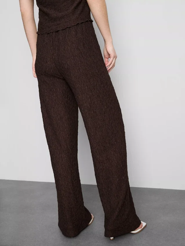 Crinkle straight-leg drawstring pants Crinkle straight-leg drawstring pants