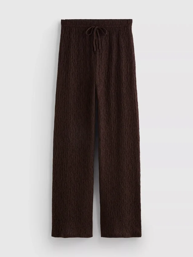 Crinkle straight-leg drawstring pants Crinkle straight-leg drawstring pants