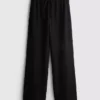 Crinkle straight-leg drawstring pants Crinkle straight-leg drawstring pants