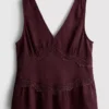 Crinkle v-neck top Crinkle v-neck top