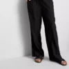 Crinkle wide leg pants