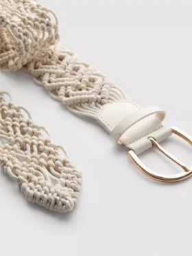 Crochet buckle belt
