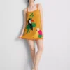 Crochet embroidered beach mini dress Crochet embroidered beach mini dress