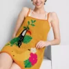 Crochet embroidered beach mini dress Crochet embroidered beach mini dress