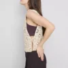 Crochet side-tie tank