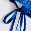 Cropped crochet halter-neck top Cropped crochet halter-neck top