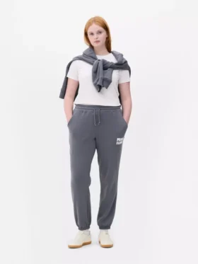 Cuffed printed sweatpants