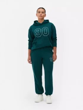 Cuffed printed sweatpants