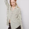 Curved-hem relaxed button-down shirt Curved-hem relaxed button-down shirt