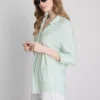 Curved-hem relaxed button-down shirt Curved-hem relaxed button-down shirt