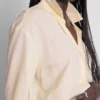 Curved-hem relaxed button-down shirt Curved-hem relaxed button-down shirt