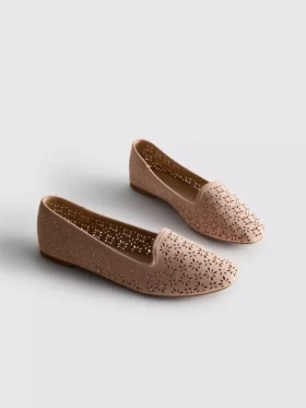 Cut-out ballet flats