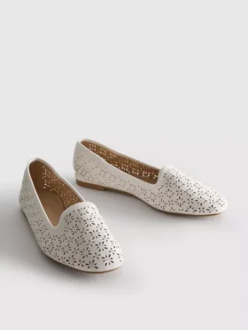 Cut-out ballet flats