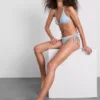 Daisy trim gingham bikini bottoms Daisy trim gingham bikini bottoms