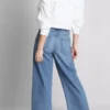 Denim cropped wide-leg jeans Denim cropped wide-leg jeans