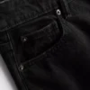 Denim cropped wide-leg jeans