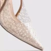 Diamanta faux pearl slingback heels