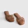 Diamanta weave mule sandals