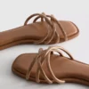 Diamanta weave mule sandals