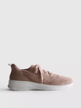 Diamante detail slip-on sneakers