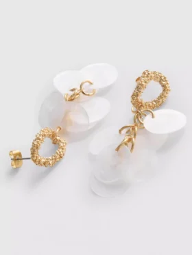 Disc drop earrings Disc drop earrings