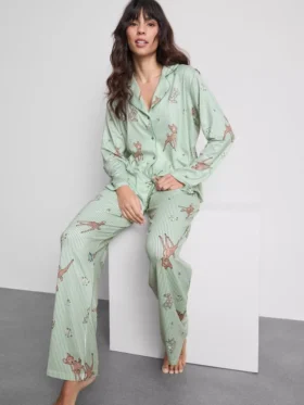 Disney’s bambi striped boyfriend pajamas
