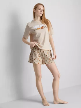 Disney’s ice age cotton graphic shorty pajamas