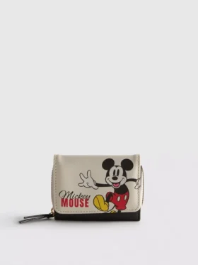 Disney’s mickey and friends faux leather flip purse