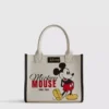 Disney’s mickey and friends faux leather tote bag