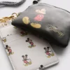 Disney’s mickey mouse faux leather lanyard wallet