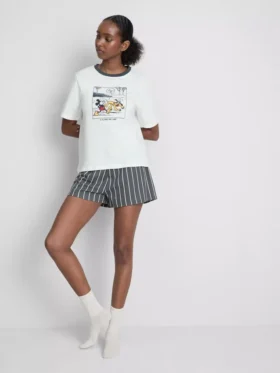 Disney’s mickey mouse graphic shorty pajamas