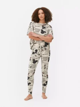 Disney’s mickey mouse retro comic pajama leggings