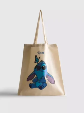 Disney’s stitch canvas shopper bag