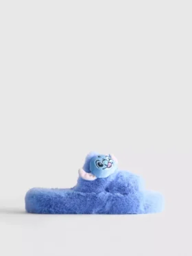 Disney’s stitch fluffy double-strap slippers