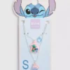 Disney’s stitch initial pendant necklace