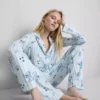 Disney’s stitch striped boyfriend pajamas