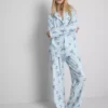 Disney’s stitch striped boyfriend pajamas