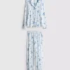 Disney’s stitch striped boyfriend pajamas